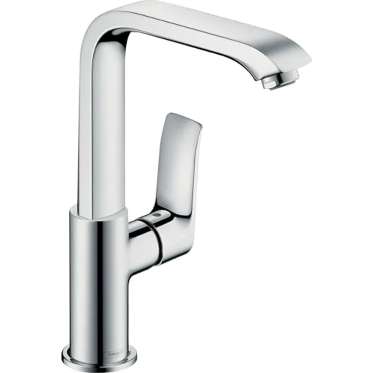 hansgrohe Metris 230, Spültischarmatur in Chrom mit schwenkbarem Auslauf, Temperaturbegrenzung und QuickClean – Bild 1