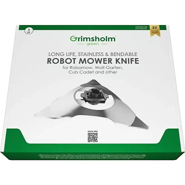 Grimsholm Green Ersatzmesser, Mährobotermesser aus rostfreiem Stahl für Robomow RC/RS/TS/MS