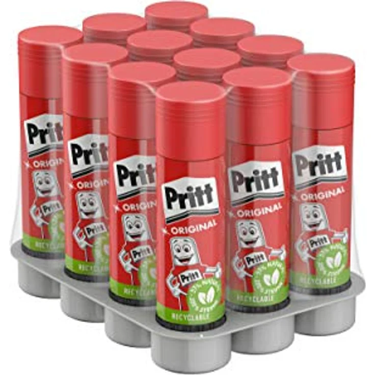 PRITT Klebestift, Klebeband 12 Stück 22 g, ideal für Büro und Zuhause – Bild 1
