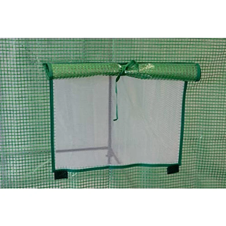 Grindi - Tomaten Gewächshaus Foliengewächshaus mit PVC Folie und Fernster - 200x78x130 Grün - Winterfest Tomatenhaus für Optimales Pflanzenwachstum Aster II – Bild 4