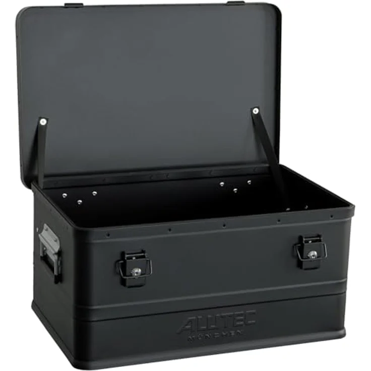 ALUTEC München Werkzeugkoffer ALUTEC Aluminiumbox Classic 48 Schwarz, 48 ltr., 550 X 350 X, stoßsicher, stapelbar, spritzwassergeschützt – Bild 3