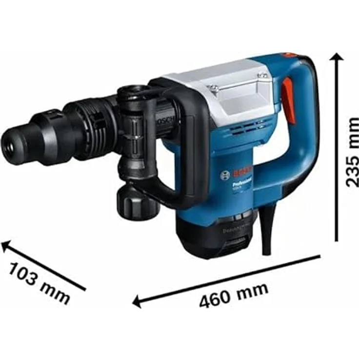 Bosch Professional GSH 5 Schlaghammer mit SDS max Koffer, Zusatzhandgriff, 1 x Spitzmeißel 280mm 7,5 J 1100 W – Bild 5