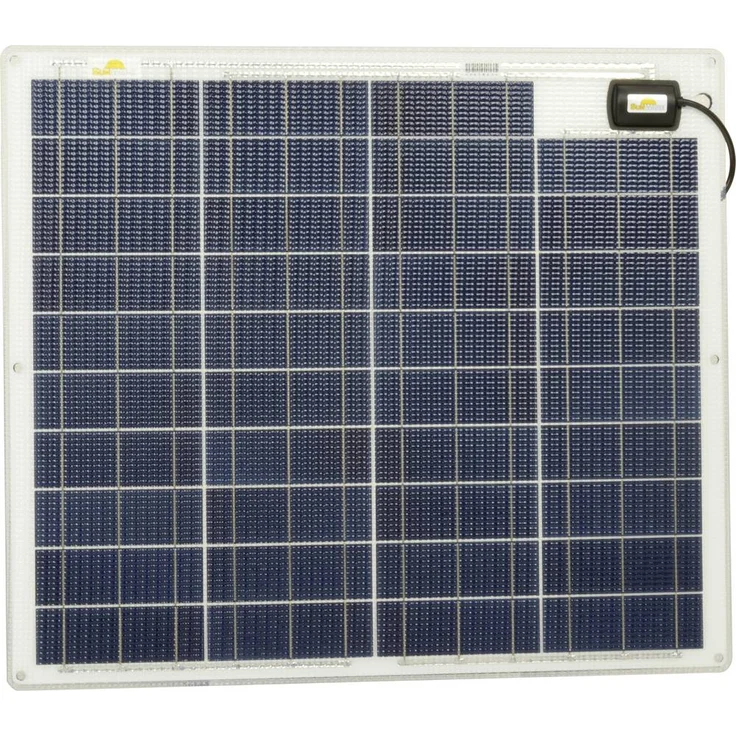 SunWare SW-20183, 60 Wp Monokristallines Solarmodul mit vorderseitigem Kabelanschluss, für Boote und Kraftfahrzeuge, Made in Germany