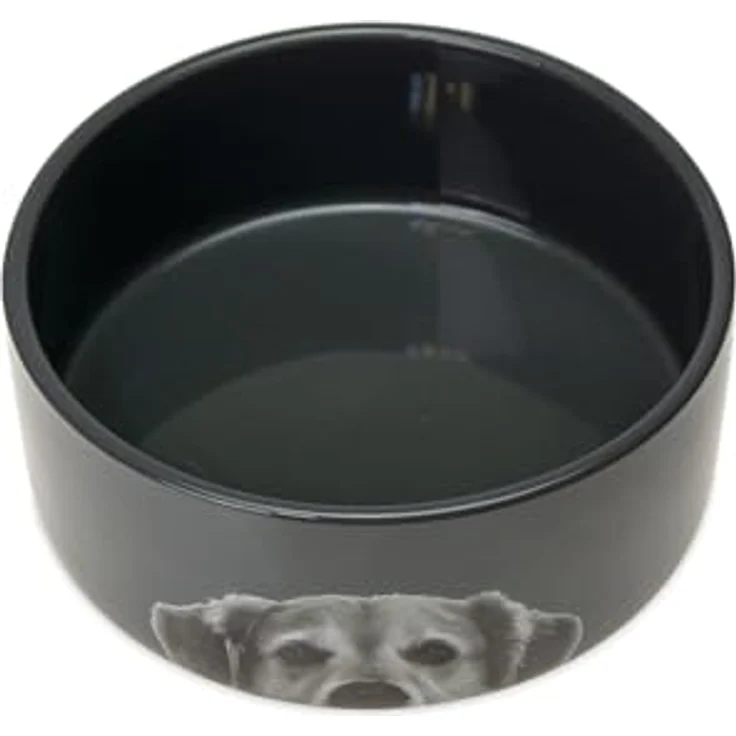 Karlie Hundenapf aus keramik, anthrazit, 1500 ml, spülmaschinenfest, rutschfest, 18,5x18,5x7,5 cm – Bild 2