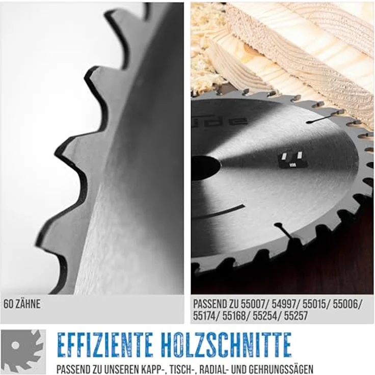 Güde Carbide Sägeblatt 210 x 30 mm mit 60 Zähne – Bild 4