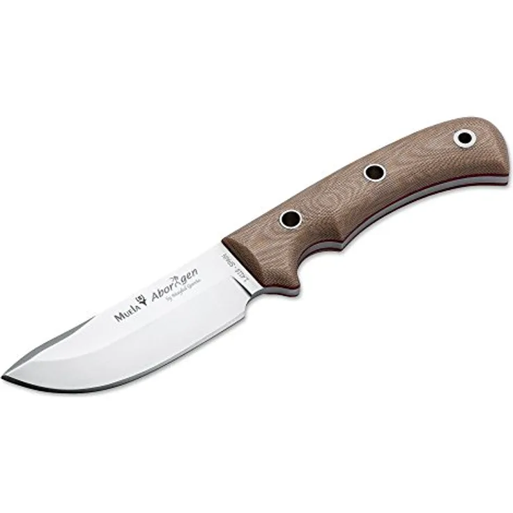 Muela Messer Aborigen Fahrtenmesser, Braun, M