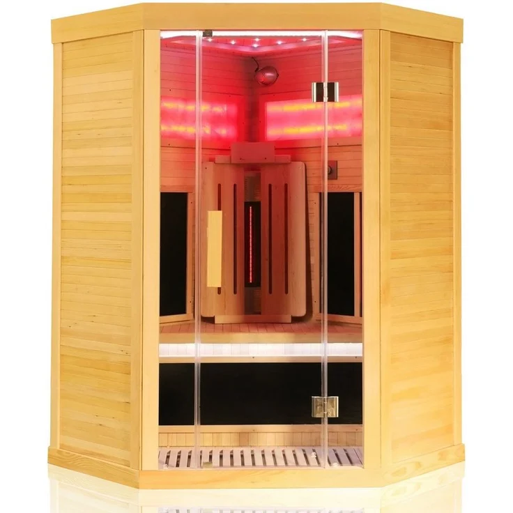 Dewello Infrarotkabine SALTCOATS 120 Wärmekabine, Dual-Therm, bis zu 2 Personen, Hemlo – Bild 1