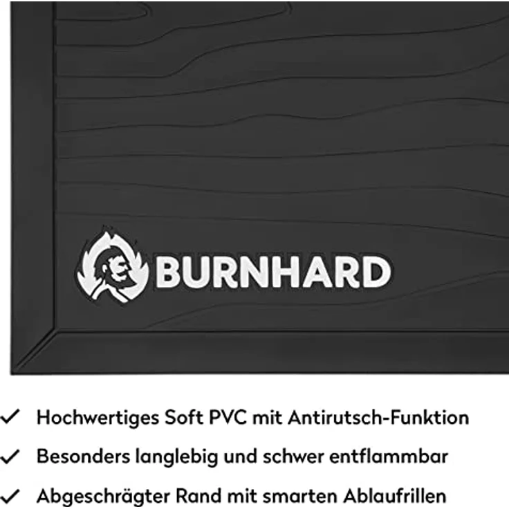 Burnhard Grillunterlage Bodenschutzmatte 120 x 80 cm – Bild 3