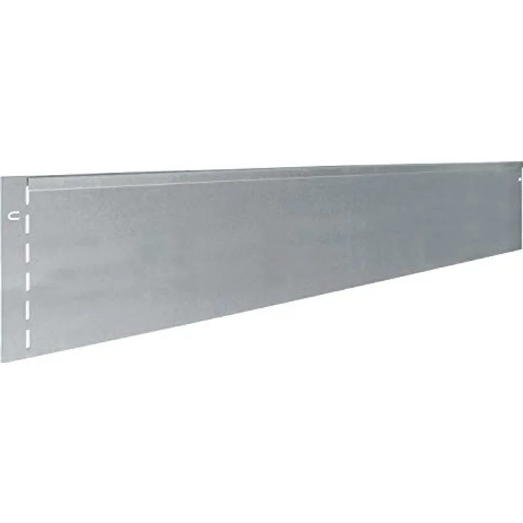 bellissa Rasenkante aus Metall - 7010 - Stahlblech feuerverzinkt, silberfarbig - 118 x 19,5 cm, Nutzlänge 5,75 m - Mit patentierter Verbindungstechnik