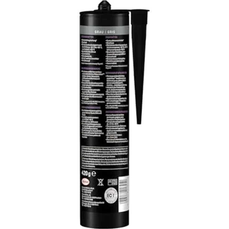 Pattex Stein Montagekleber Herstellerfarbe Grau PTRST 420g – Bild 2