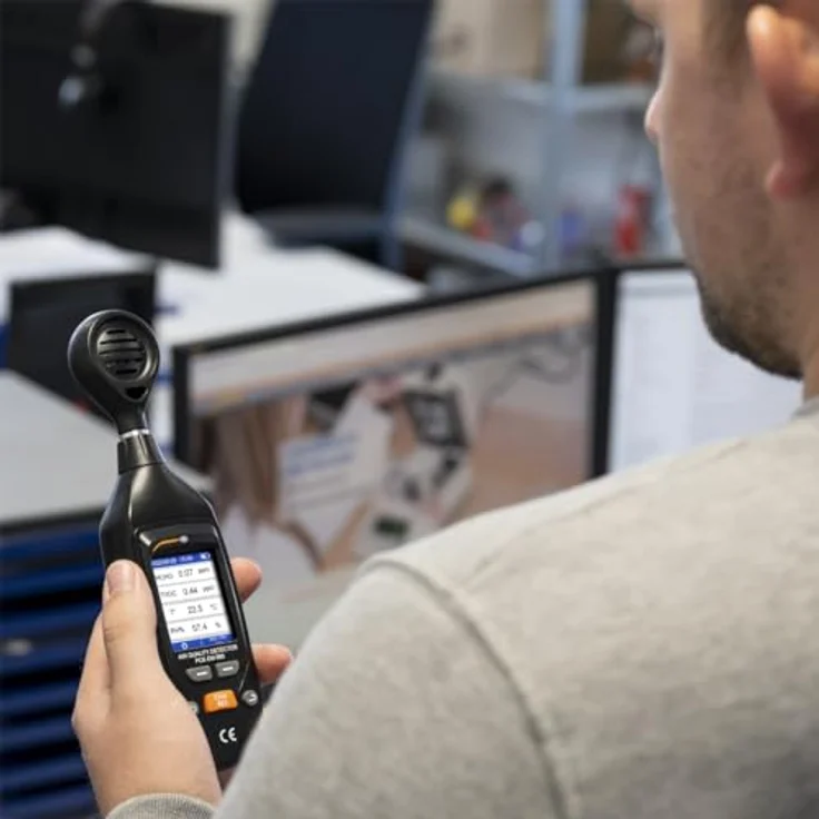 PCE Instruments Feuchtigkeitsmesser PCE-EM 880 Luftqualitätsmesser, (1 Stück), Micro USB Schnittstelle – Bild 7