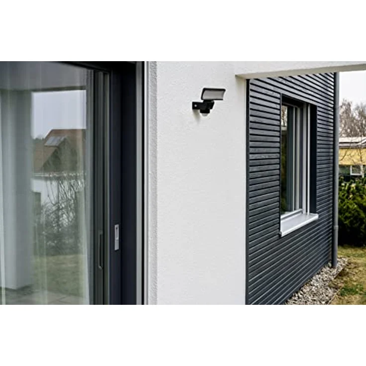 Brennenstuhl LED Strahler mit Bewegungsmelder WS 2050 SP/LED Außenstrahler 20W (1680lm, IP44, 3000K, warmweißes Licht, 180° Erfassungswinkel mit bis zu 10m Reichweite, mit Dämmerungssensor) schwarz – Bild 5