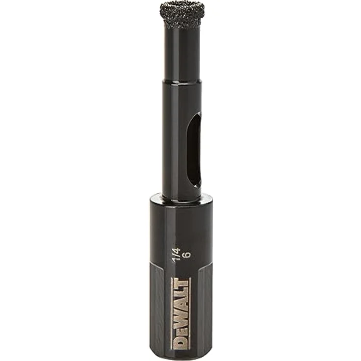Dewalt Fliesenbohrer Diamant DT6038-QZ, 6 mm Durchmesser mit kranzförmiger Diamantenbeschichtung für präzises Anbohren und hohe Lebensdauer – Bild 2