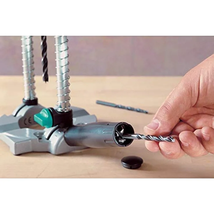 wolfcraft tecmobil Mobiler Bohrständer schwenkbar + Adapter f. Staubsauger – Bild 6