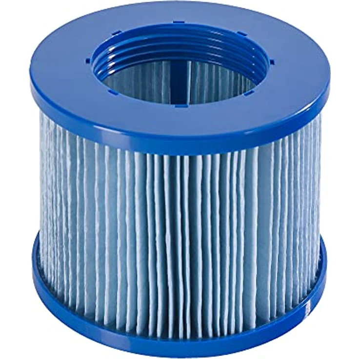 Arebos Poolfilter | 6X Filterkartuschen Spa Whirlpools | Antimikrobieller Filter | Blau – Bild 4