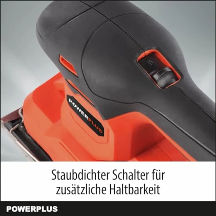 POWERPLUS Powerplus Dual Power Akku-Schwingschleifer POWDP50300, 20V Schleifmaschine für große Flächen mit 24000 min-1, Papiergröße 187x90mm, ohne Akku & Ladegerät – Bild 4