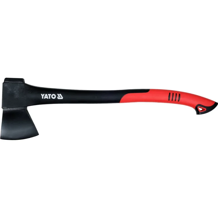 TRIZERATOP Handbeil Axt, 1,4kg mit Nylonstiel, gehärteter Stahlkopf, 60cm Länge, gummierte TPR-Beschichtung