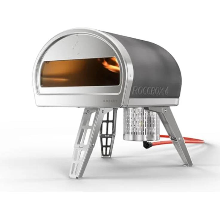 GOZNEY° Roccbox Pizzaofen mit Abdeckhaube und Frontablage, tragbar, 500°C, Gas oder Holz, restauranttauglich – Bild 3