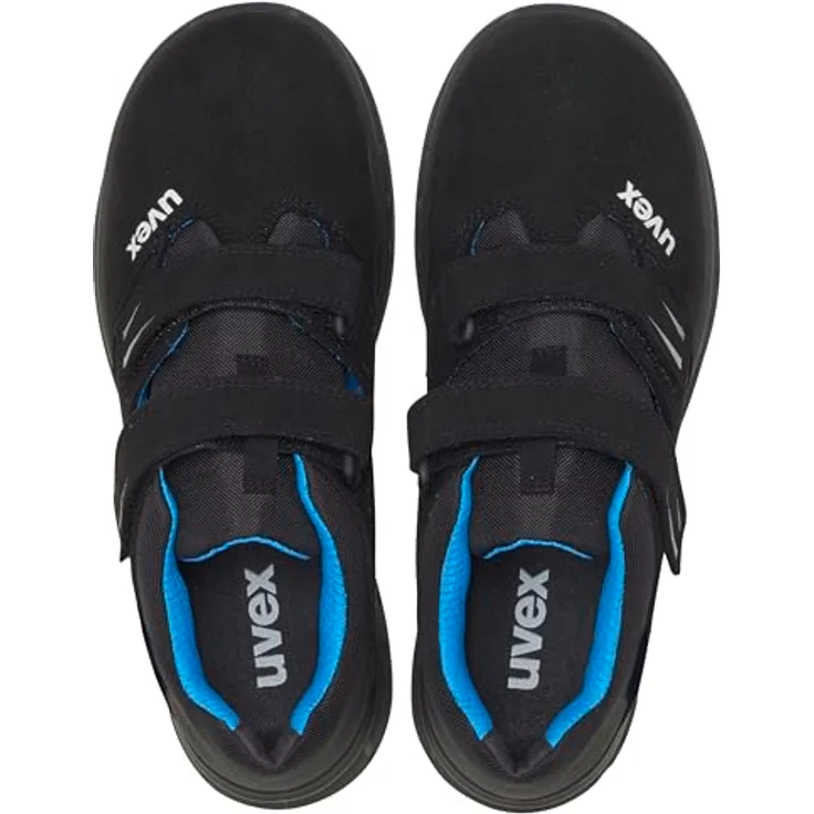 Uvex uvex 2 trend Sandale S1P Arbeitsschuh, sportlich mit Stahlkappe und Stahlzwischensohle, schwarz, blau – Bild 7