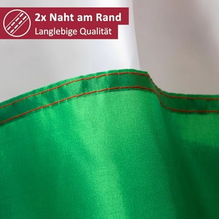 Aricona Italien Flagge 250x150cm, wetterbeständige Fahne aus 100% Polyester mit Messingösen, robuste Doppelnaht und lebendige Farben – Bild 4