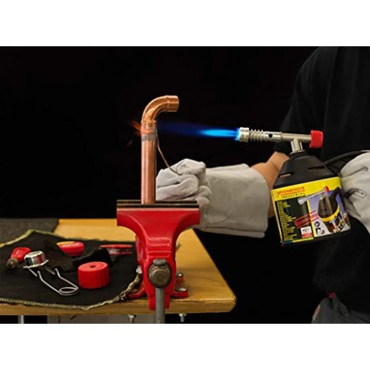 Rothenberger Industrial RoFlame Lötlampen Set Lötlampe inkl. 5 Gas Kartuschen Gaskartusche Bunsenbrenner – Bild 6