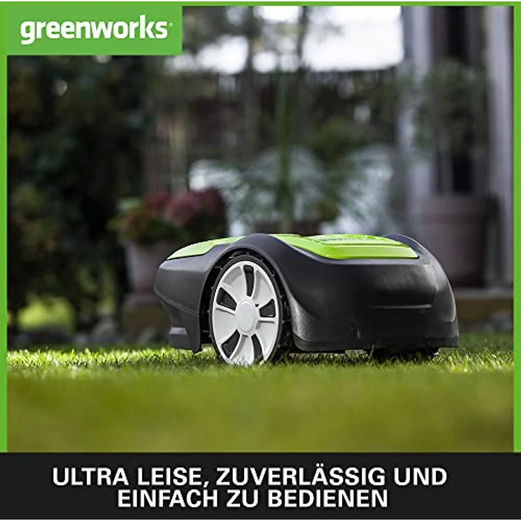 Greenworks Optimow S Rasenmäherroboter für Rasenflächen bis 300 m2 mit 30 % Gefälle, extrem leise, Bluetooth-Appgesteuert, erweiterte Sicherheitsfunktionen, Diebstahlschutz, 3 Jahre Garantie – Bild 3