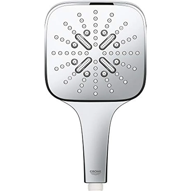 GROHE Rainshower SmartActive 130 Cube Handbrause, Chrom, 3 Strahlarten, 8,5 l/min, mit DripStop und Antikalk-System – Bild 3