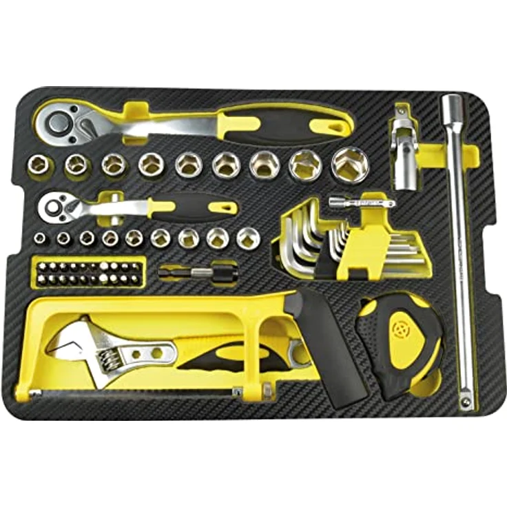 Brüder Mannesmann Werkzeuge Werkzeugkoffer IP65, 77-tlg.  Länge: 33,0 cm Breite: 41,5 cm Höhe: 18,5 cm 7200 Gramm - Preisvergleich – Bild 2