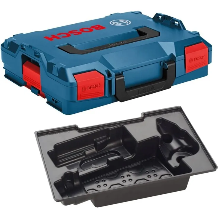 Bosch L-Boxx 102 mit Einlage für GWB 12V-10, System-Koffer mit verbessertem Klick-Mechanismus und robuster Bauweise