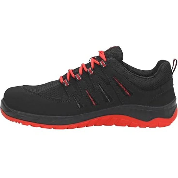 Elten Sicherheitshalbschuh MADDOX Compo black-red Low ESD S3S, atmungsaktives Textilfutter, gepolsterte Lasche, Gr. 41 – Bild 3