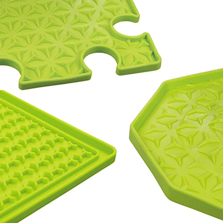 Ladi-Mat Schleckmatte - 6 Eckig 22 cm - Silikongummi - widerstandsfähig - Spülmaschinen geeignet - langlebig. – Bild 2