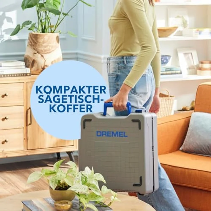 DREMEL Mobile Sägestation CS12V, Gehrungssäge mit 12V Akku, integrierter Laserführung und Sägetisch-Koffer – Bild 5