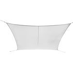 Ribelli Sonnensegel - mit Spannseilen zur Befestigung - Alternative zum Sonnenschirm Größen bis 8 Meter - Eisenringe für erhöhte Stabilität - UV30+ (2x4m, Weiß) - Preisvergleich