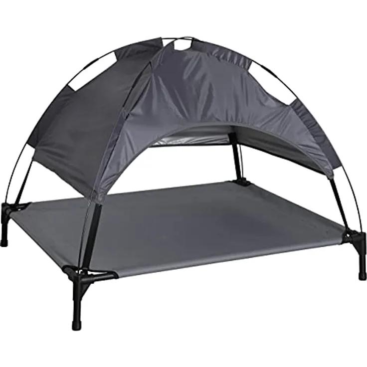 Kerbl Pet Hundeliege Vacation Top, Wetterbeständige Gartenliege für Hunde mit Sonnenschutzdach, Schmutzabweisend, Wasserabweisend, Für große Hunde geeignet