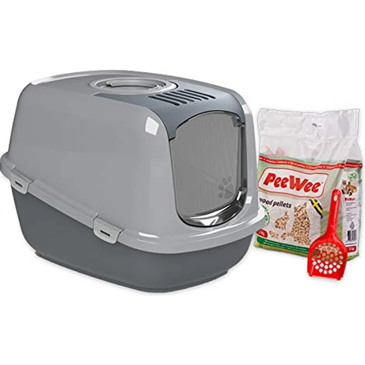 PeeWee EcoDome - Katzentoilette - Starter-Paket Grau – Bild 1