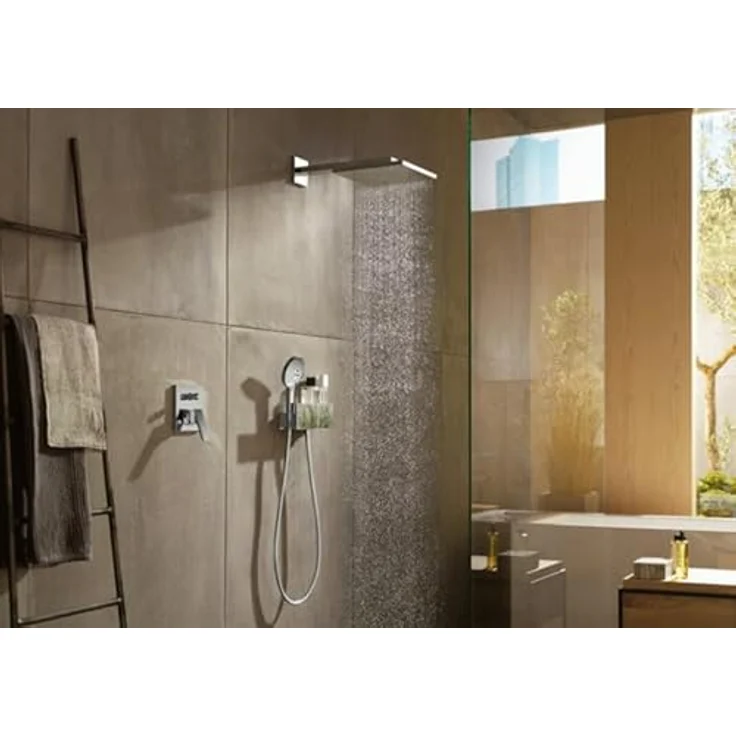 hansgrohe Wannenarmatur Metropol, Unterputz Einhebel-Wannenmischer mit Umsteller, Brushed Bronze, Durchflussmenge 21/28 l/min – Bild 4