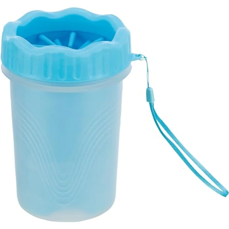Trixie Pfotenreiniger für Hunde Silikon / PP blau – Bild 2