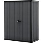 Keter Gartenhaus Gerätehaus Cortina Alto 1400L Grau, Duotech Material, UV-beständig, abschließbarer Deckel