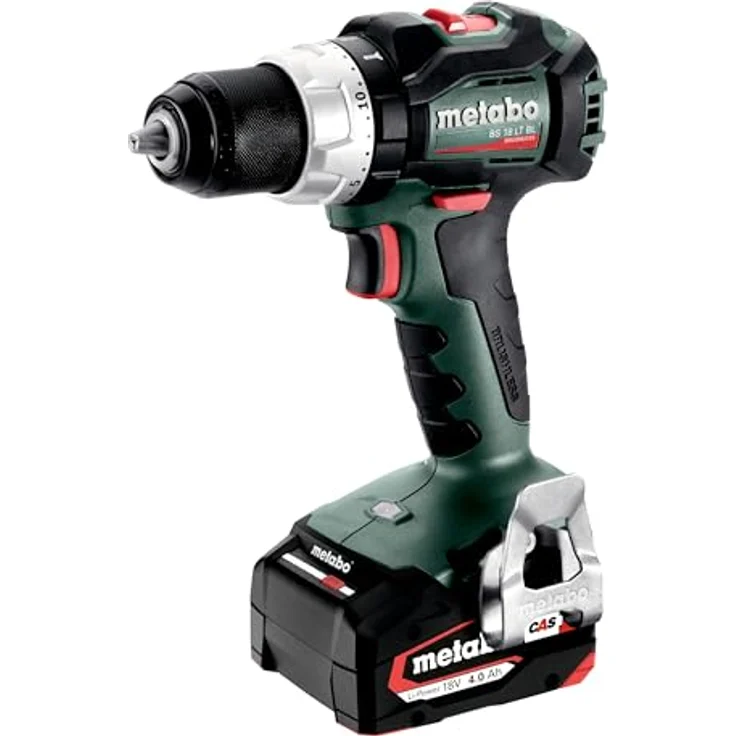 Metabo 602325500 Akkuschrauber BS 18 LT BL 18V,Bürstenlos - inkl. 2 CAS Li-Power Akkupacks (18 V-4,0 Ah),Ladegerät und Transportkoffer – Bild 2