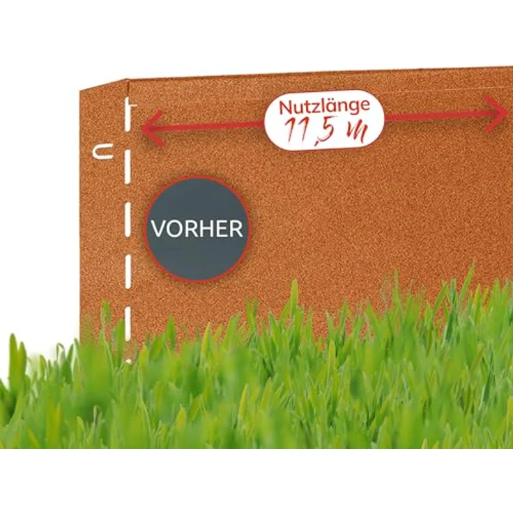 bellissa Rasenkante Corten 118 cm x 20 cm – Bild 2