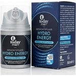Today Men Hydro Energy Gesichtsfluid, 50ml, mit Koffein & Vitamin C, für normale bis fettige Haut, feuchtigkeitsspendend und schnell einziehend