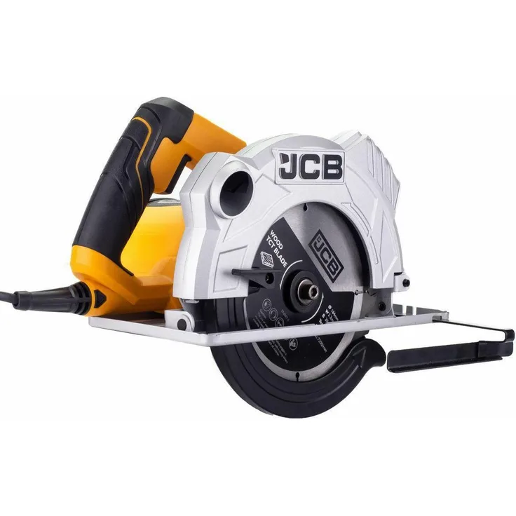 JCB Handkreissäge, 1500W, 230V, 184mm Sägeblatt, Gehrungssäge für präzise Holz- und Bauanwendungen