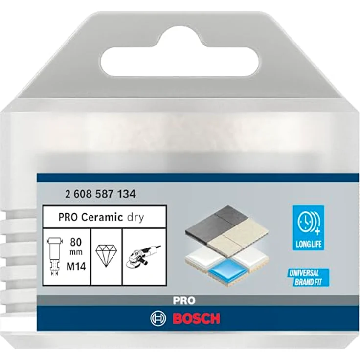 BOSCH Pro Core Cutter dry, Diamanttrockenbohrkrone Ø 80 mm für harte Fliesen und Stein – Bild 2