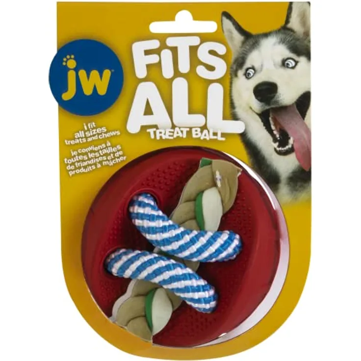 JW Pet FITS All Treat Ball Hundespielzeug, Rot, 60638