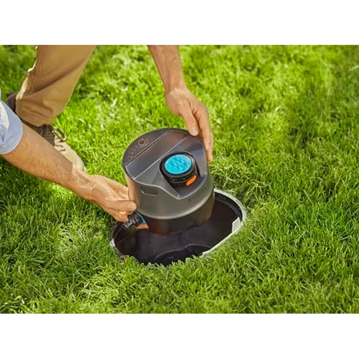 Gardena AquaPrecise Bewässerungssystem Pipeline, solarbetrieben mit Bluetooth App-Steuerung für Rasenflächen bis 320 m² – Bild 5