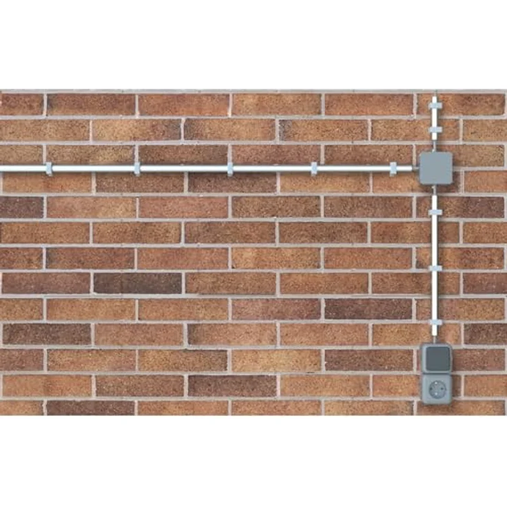 Fischer 68016 Schelle SCH 1216 GR, Befestigungslösung für Kabel und Kunststoff-Isolierrohre, 50 Stück – Bild 3