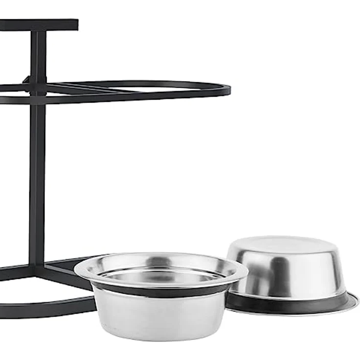 Nobby Futterbar CALME verstellbar inkl. 2 Näpfen 53 x 26,5 X 40 cm; 2 x ca. 1800 ml – Bild 2