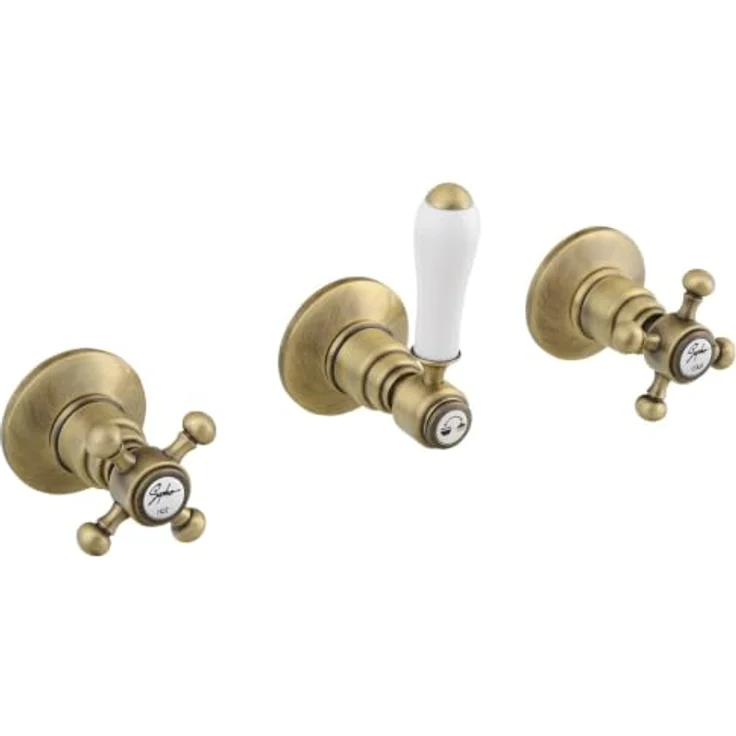 Sapho ANTEA Unterputz-Duscharmatur, 2 Wege, Bronze, Retro-Design aus Messing – Bild 1