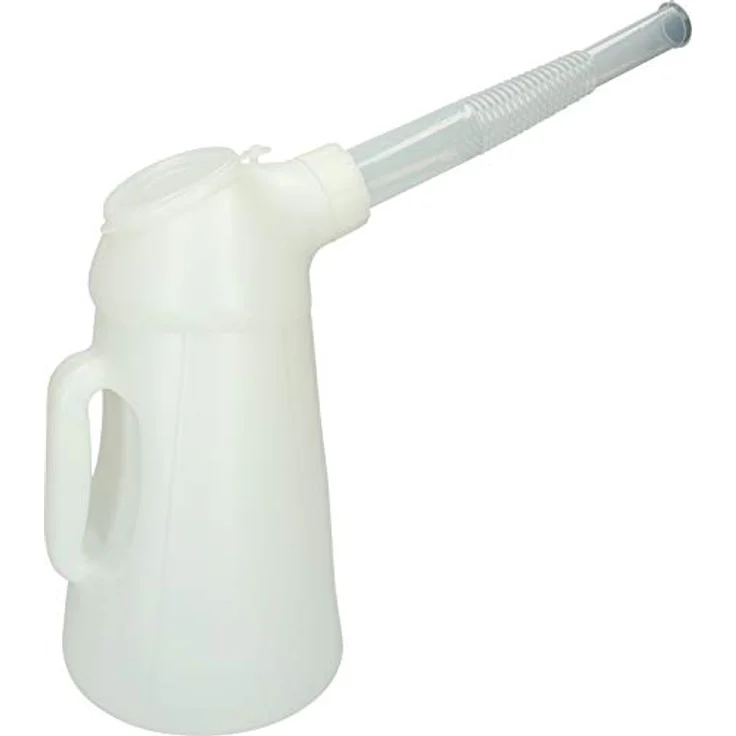 KSTOOLS Messbecher mit flexiblem Auslauf, 3 Liter, bruchfest und öl- sowie chemikalienbeständig, weiß – Bild 3
