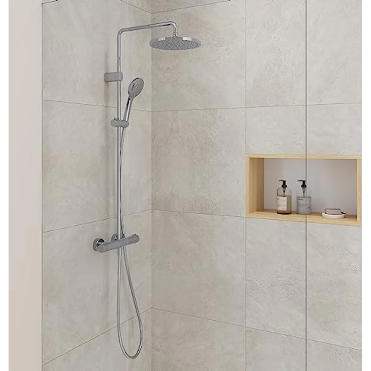Duravit Duscharmatur Duschsystem TH4282008010, Aufputz-Brausethermostat mit 432 mm Ausladung – Bild 12